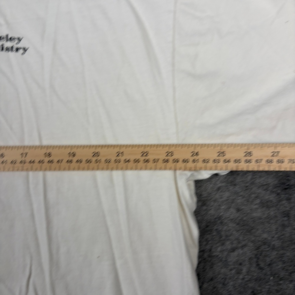 90s Berkeley Chemistry T-Shirt Mens XXL White Vintage Retro Distressed Thrashed - Picture 13 of 16